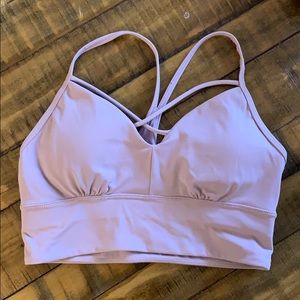 Paragon Fitwear; Longline Sports Bra - Dusty Pink